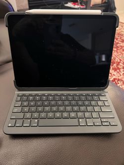 iPad Pro with Keyboard Case and Apple Pencil