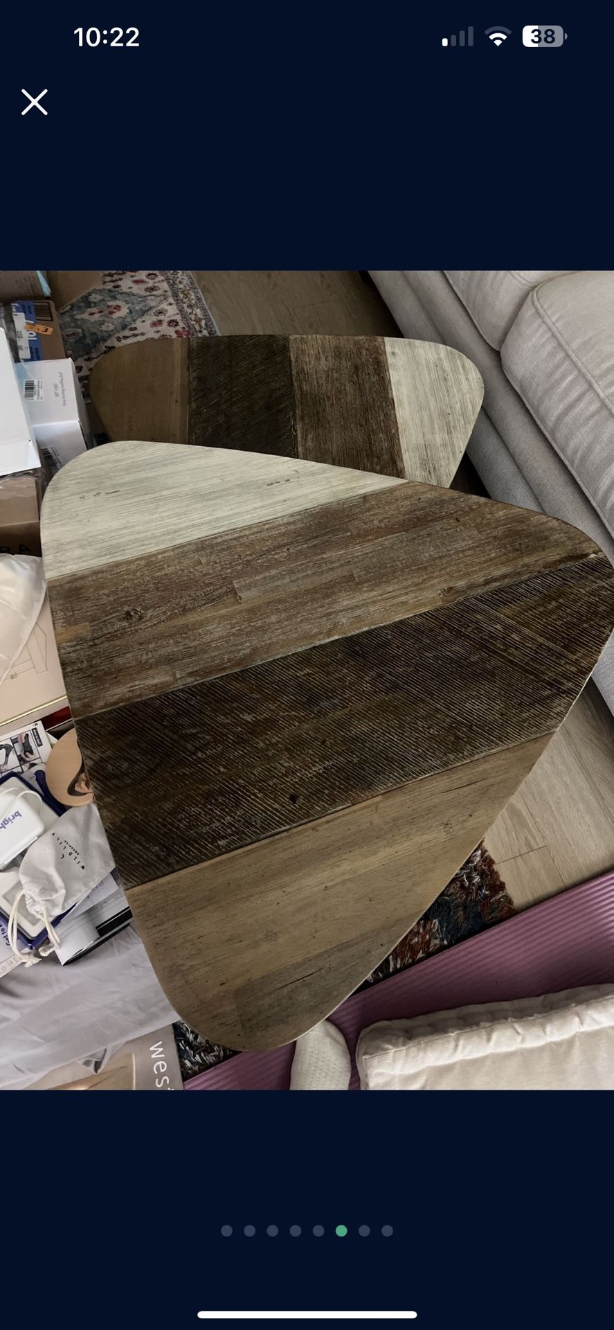 Living Spaces Wood Coffee Table (large)