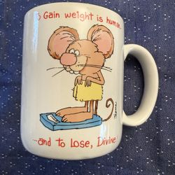 Vintage Collectible Ceramic Mug By “Message Mugs” (Korea)