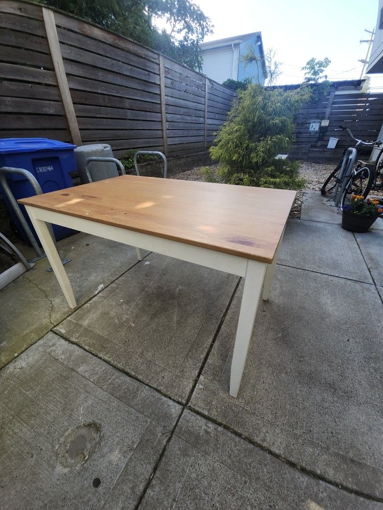 KITCHEN TABLE AND TWO CHAIRS
