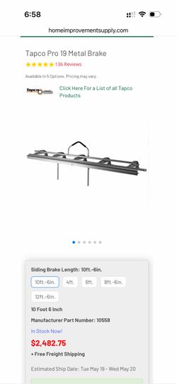 Tapco Pro 19 Metal Brake with stand