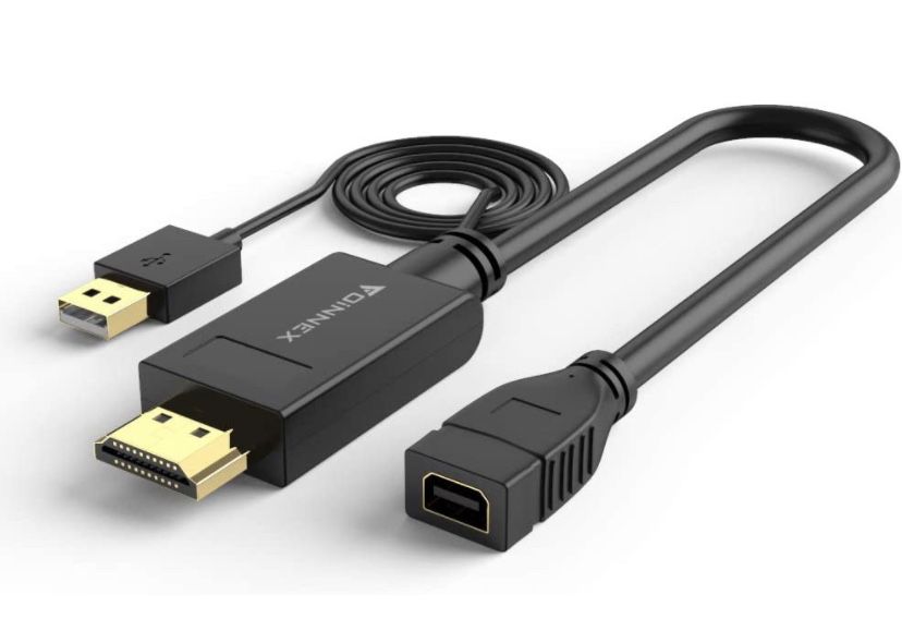 HDMI to Mini Displayport Adapter/Converter 4K@30Hz,FOINNEX Active HDMI Male to Mini DP Female Connector for MacBook Pro,Mac Mini,HP Laptop,Dell PC to 