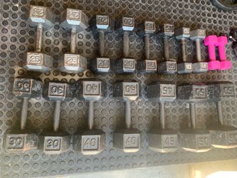 Set of 430 Lbs dumbbells