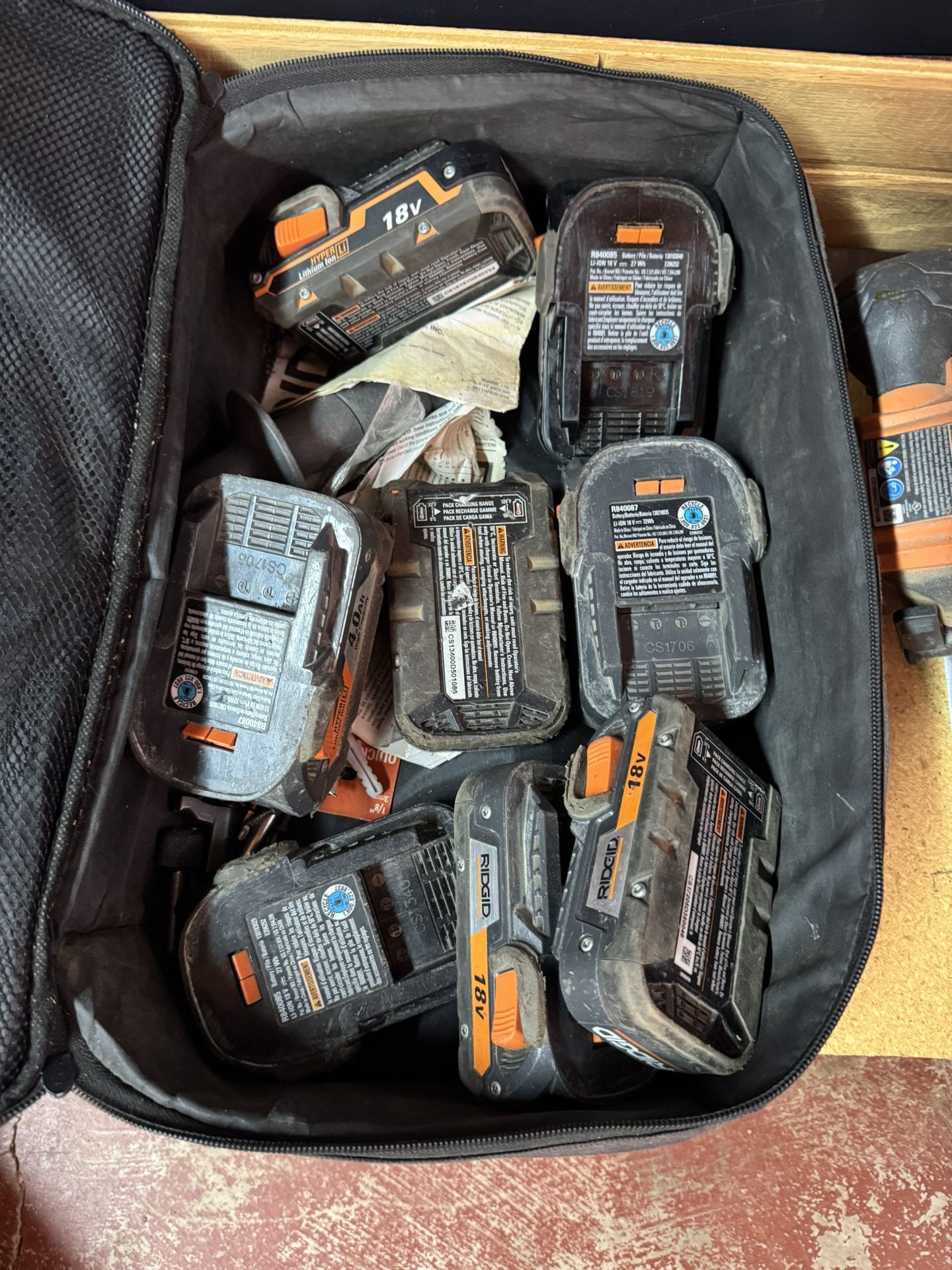 Ridgid Battery’s And Circular Saw