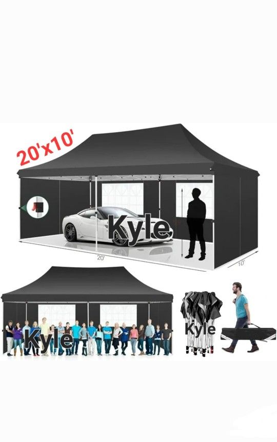 10x20 Canopy GazeboTent Party Pop Up With Sides