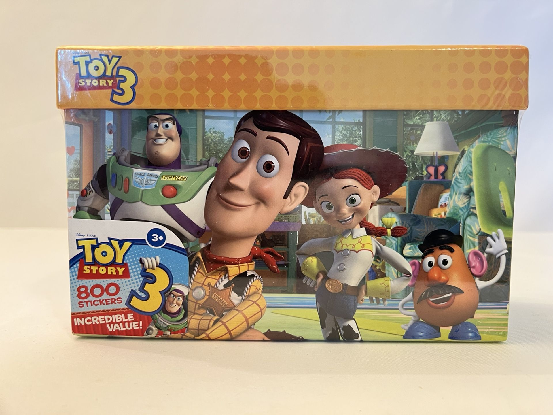 NEW Disney Toy Story 500 Stickers (8 Sheets SEALED inside) plus Box