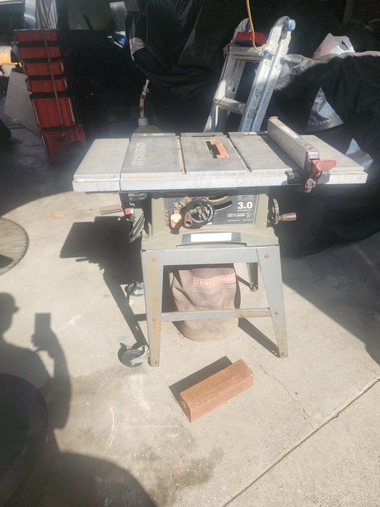 Craftsman Table Saw 3.0,, $80 Or Best Offer