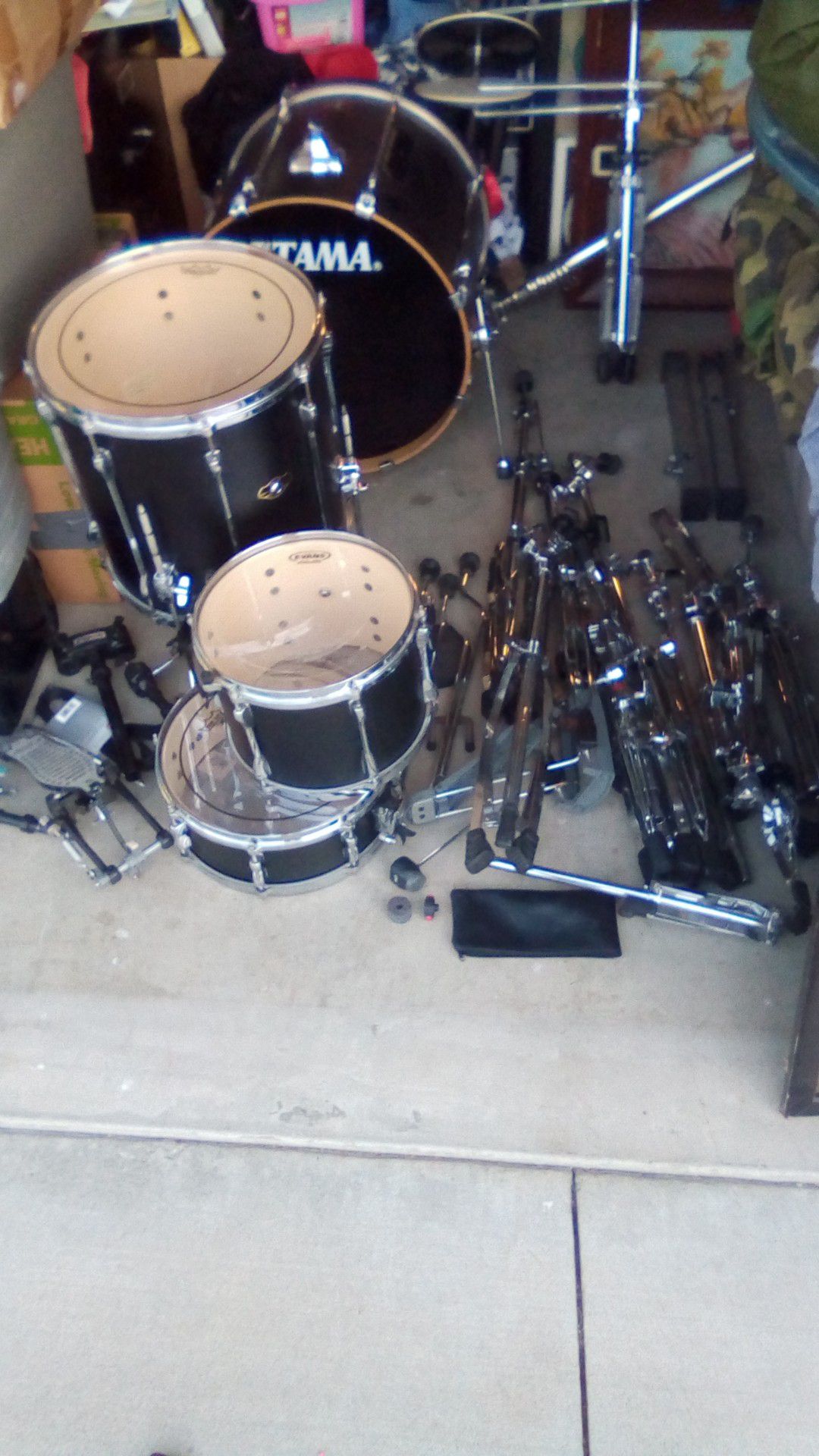 Large amount of drums,drum stands,etc. By pearl,Ludwig,etc. $200 all