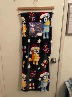 Bluey Christmas Plush Throw Blanket