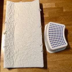 Changing Pad and Kids Step Stool, Used