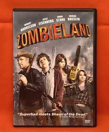 Zombieland DVD movie Woody Harrelson Jesse Eisenberg Emma Stone Bill Murray
