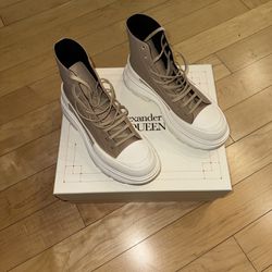 Alexander McQueen Tread Slick High Top Leather Boot Sneaker Size 42.5 9.5m