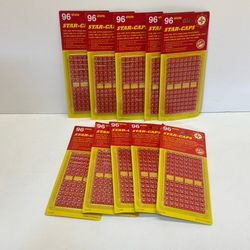 Lot of 10 Vintage Star-Caps 96 Shots Plastic Strip Caps
