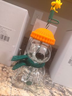 Starbucks x Peanuts Snoopy Glass Cold Cup