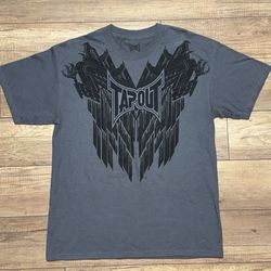 Tapout Spellout MMA Fighter Vintage Y2K Grunge Skater Graphic T Shirt Mens L