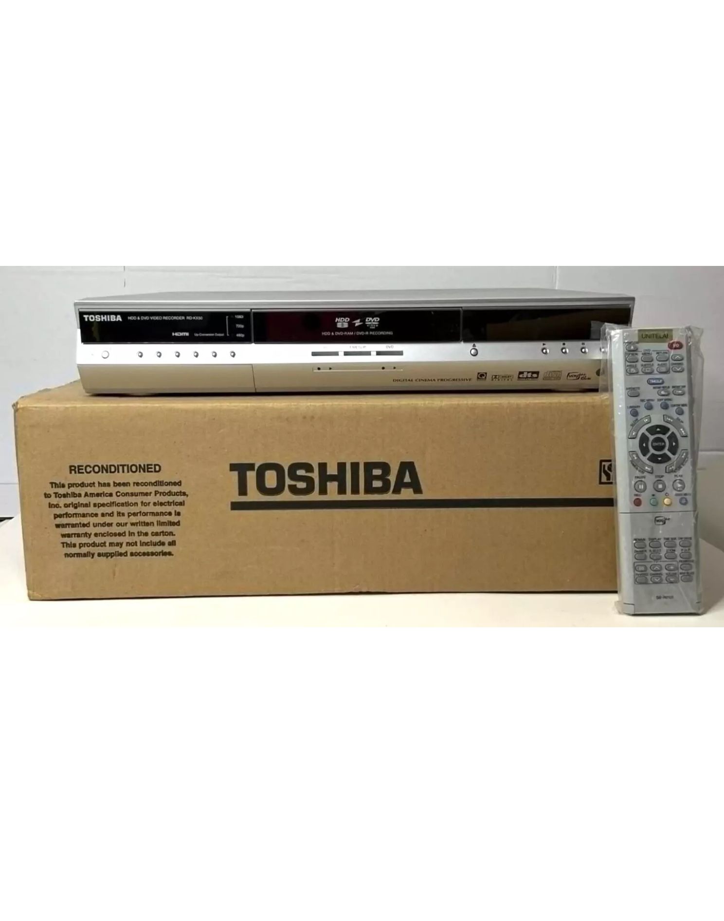 Toshiba RD-KX505V 80gb DVD Recorder With Remote - TESTED