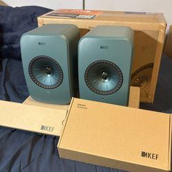 KEF - Green LSX II LT (Wireless Hi-Fi Speakers) - Audiophile-Grade Compact Sound System - Home Entertainment Ready