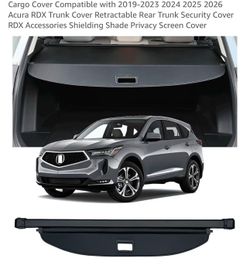 Cargo Cover Compatible with 2019-2023 2024 2025 2026 Acura RDX Trunk Cover Retractable Rear Trunk Security Cover RDX Accessories Shielding Shade Priva