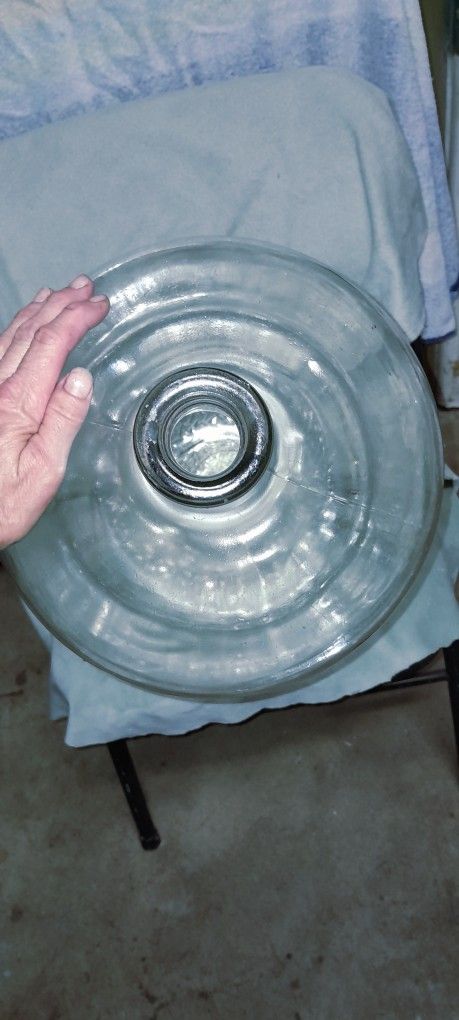 Antique owens-Illinois Crinkle glass Carboy
