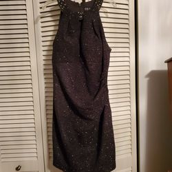Beautiful Gray Sequined Party Dress