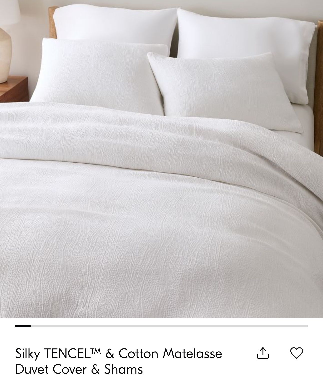 NEW West Elm King White Duvet Cover