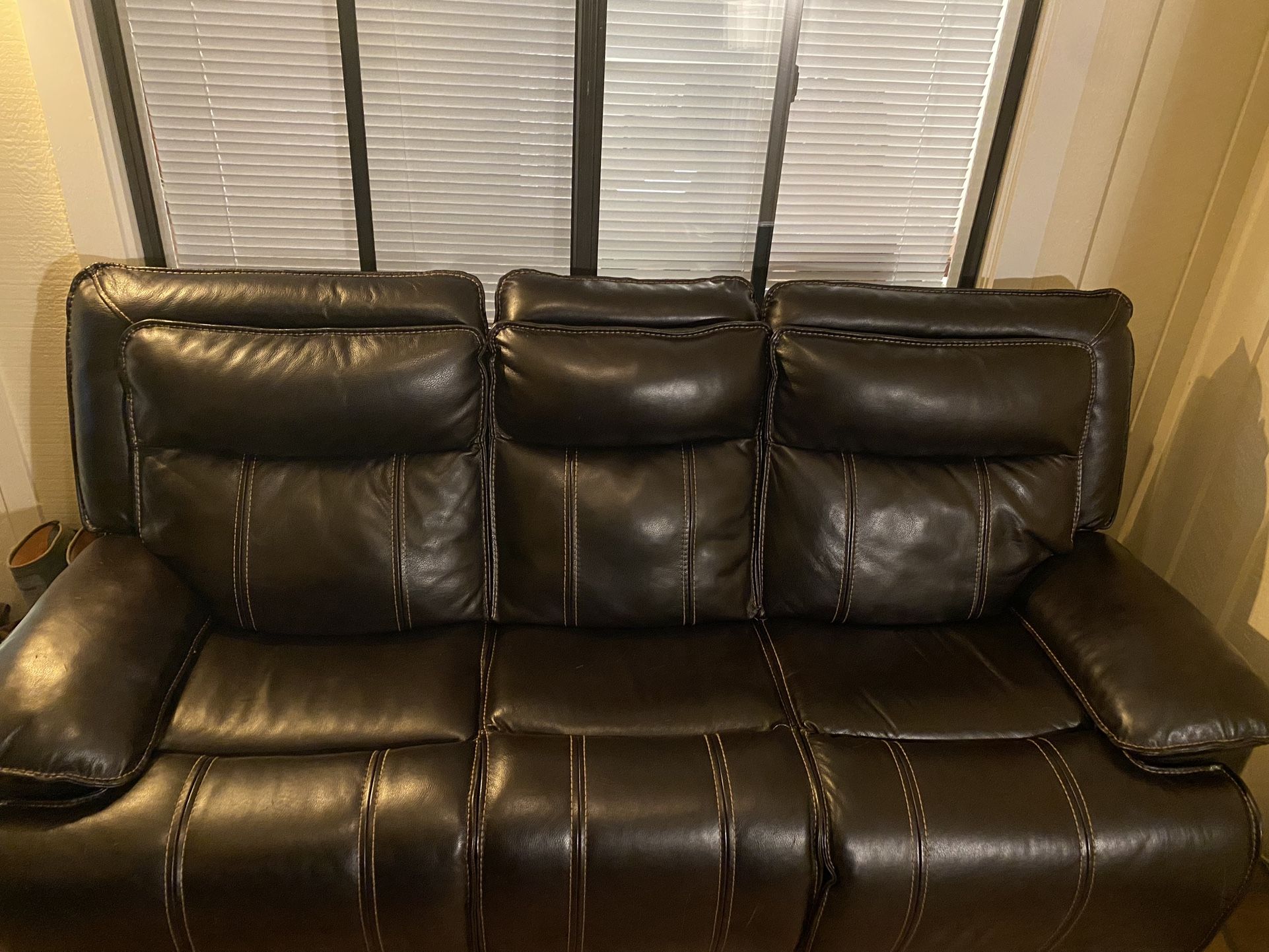 Double Recliner Couch