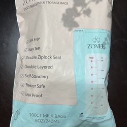 Zomee 100ct Breast Milk Storage Bags