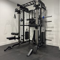 Home Gym Equipment – All-in-One Smith Machine, Squat Rack, Cable System