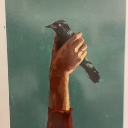 Bird in Hand  landscape giclee Signed 