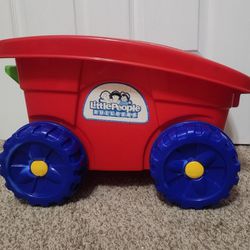 Fisher-Price Little People Builders Load n’ Go Pull WAGON Kids Toy