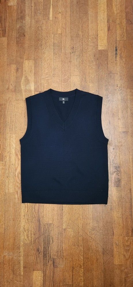 Banana Republic Men's Merino Wool Navy Blue Sweater Vest (Men's Size: Medium)