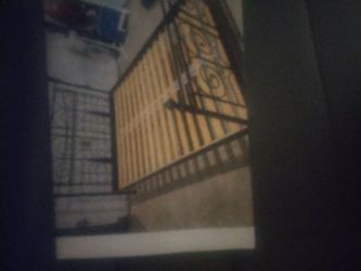 Ikea Norsund metal bed frame queen