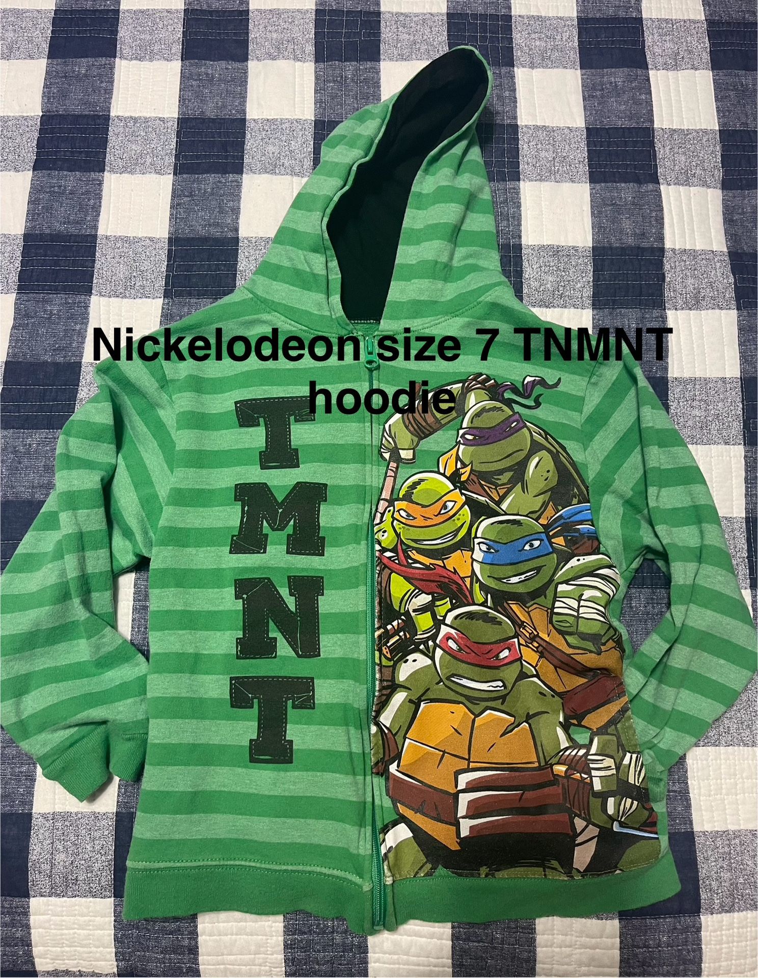 Nickelodeon size 7, TMNT zip up hoodie