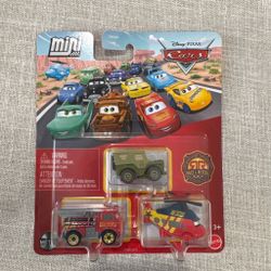 Race and rescue mini Pixar car set