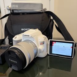 Canon EOS Rebel SL3 DSLR Camera With 18-55mm Lens. Touchscreen 