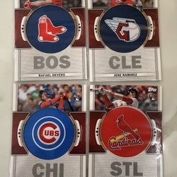 2023 Topps Series 1 Morel Ramirez Gorman Devers Logo Patch Relic Card LotRC (4)