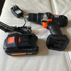 Cordless 18V Lithium Drill.