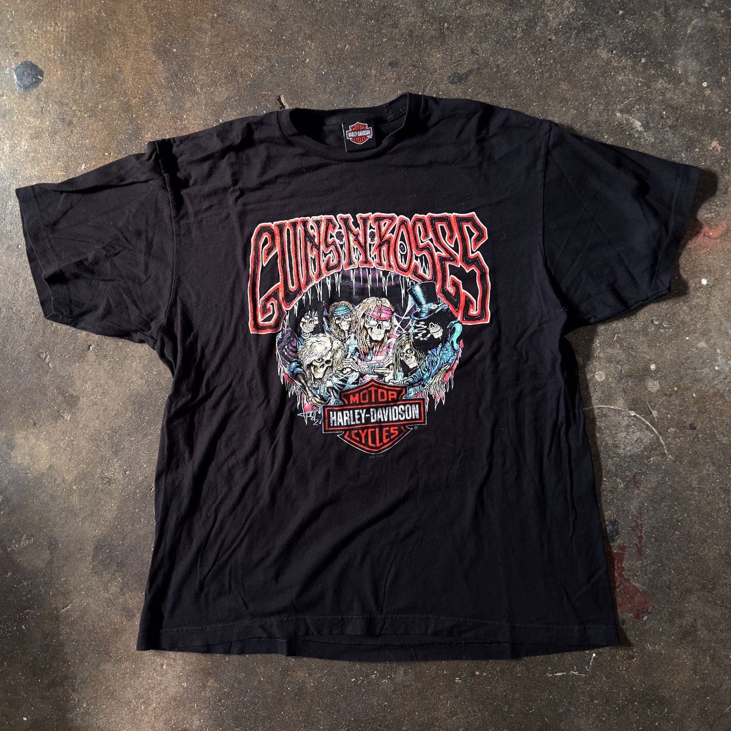 Vintage Guns N Roses Harley Davidson Shirt