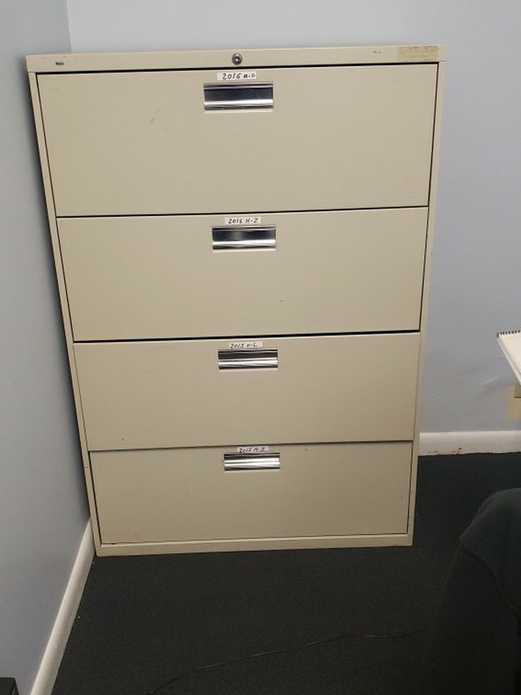 Metal file cabinet