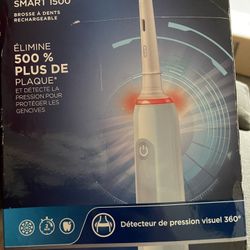 Oral-B Smart 1500 Electric Power Rechargeable Battery Toothbrush, Blue