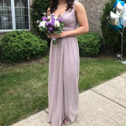 City Triangles Women’s Size 5 Prom Ball Gown Dress Pale Pink/ Lavender