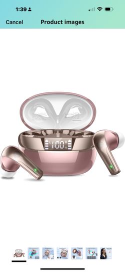 Wireless Earbuds, Bluetooth 5.4 Headphones in Ear, Mini Bluetooth Earbuds HiFi Stereo Deep Bass with 4 ENC Noise Cancelling Mic, Wireless Ear Buds 47H