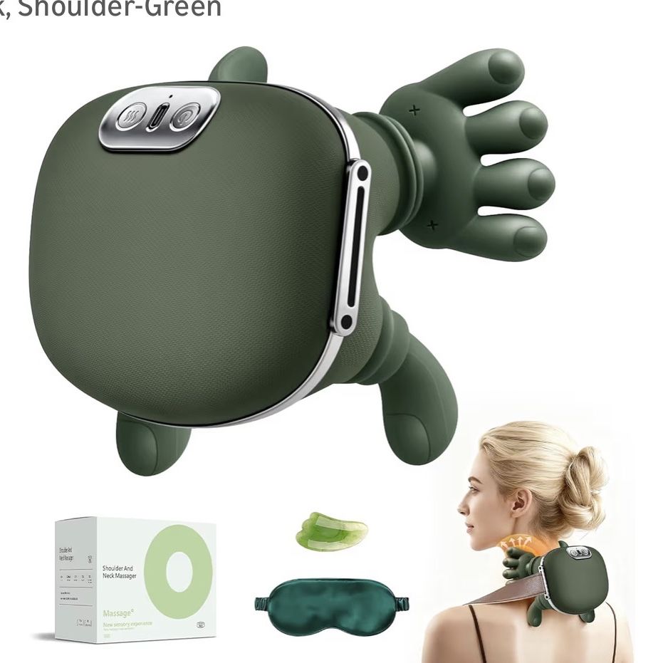 Neck Massager - Portable Shiatsu Neck and Back Massager, Bionic Heat ...
