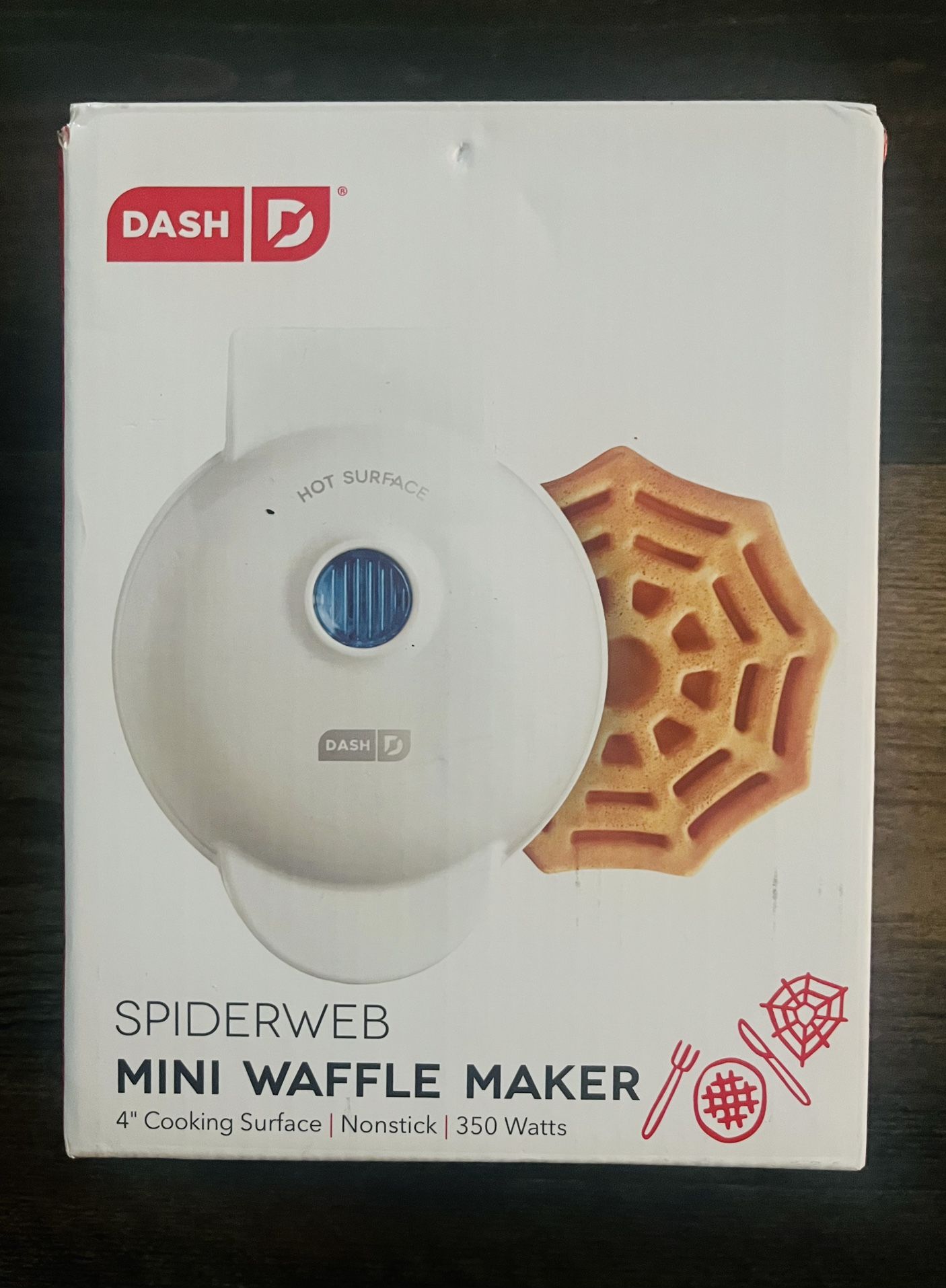 HALLOWEEN-Spiderweb Mini Waffle Maker (Brand New)