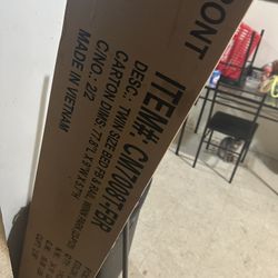 Twin Bed frame And Rails And Floor Board