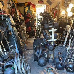 SELLING  : RUBBER & STEEL DUMBBELLS /OLYMPIC  & STANDARD SIZE PLATES / ROGUE BUMPERS   &  5 FOOT  /  7 FOOT  BARBELL  BARS & EASY CURL  BARS  & KETTLE