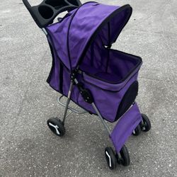 Paws & Pals Purple Foldable Lightweight Travel Pet Dog Stroller! Great condition! 