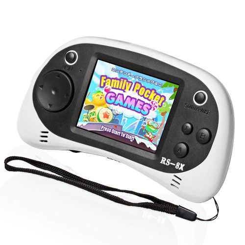 Kids Portable Game Player, RS-8X 16 Bit HD Handheld Game Console Built-in 42 Classic Games 2.5 Inch Retro Video Games Console