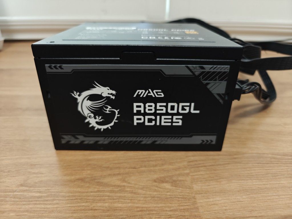 MSI MAG A850GL 850w Power Supply PCIe5 12vhpwr For Gaming Desktop PC Computer Like Corsair Cooler Master Lian Li EVGA