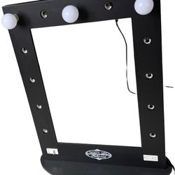 Vanity Girl Hollywood Lighted Vanity Mirror – Black, 34”